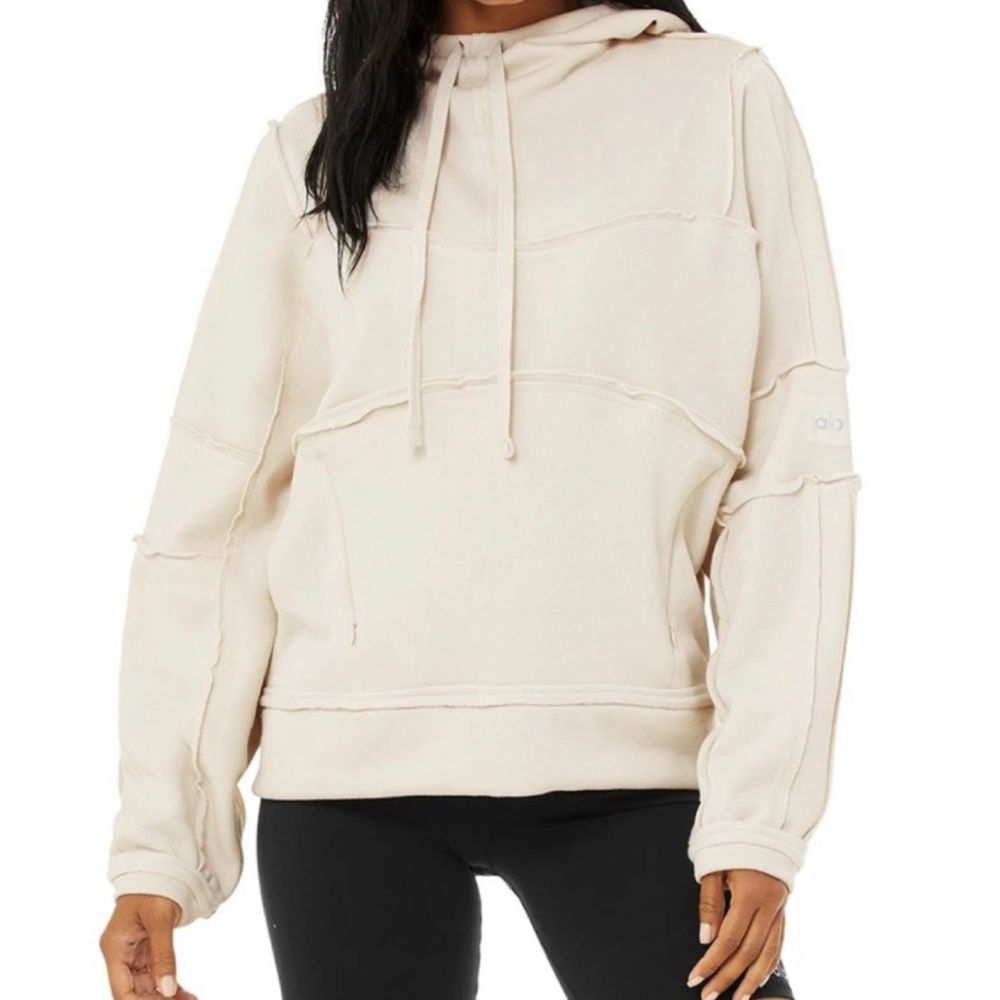 Alo Dimension Hoodie in Bone